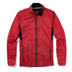 Smartwool Men's Merino Sport UltraLight Jacket, Red‎ / Black